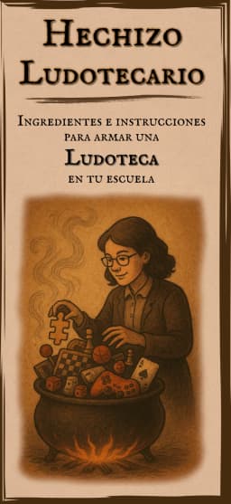 Miniatura del tríptico de hechizo ludotecario.