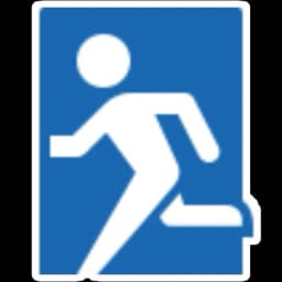 Ícono de puerta de sala de escape.