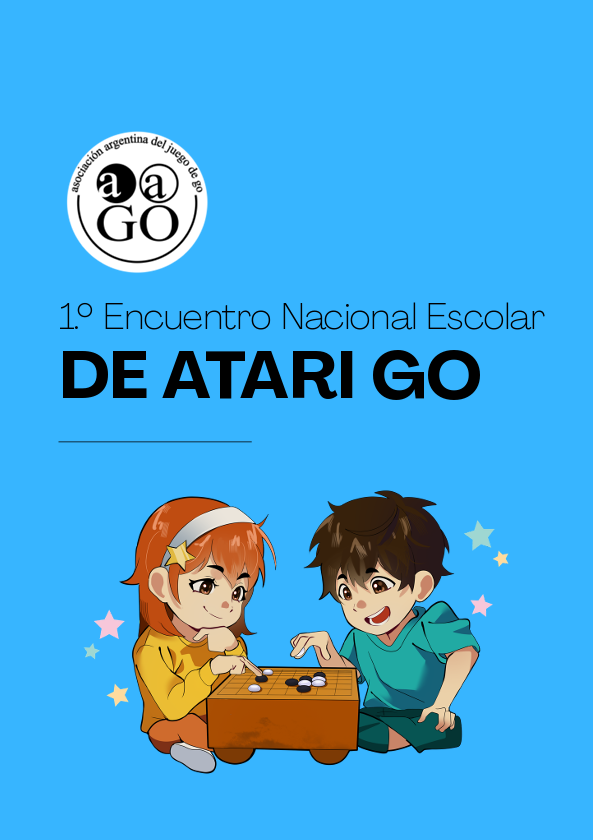 Invitación al 1.º Encuentro Nacional Escolar de Atari Go, organizado por la Asociación Argentina del Juego de Go